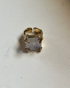 Smaller than my dreams ring - brass moon.