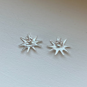 MINI VIEW EARRINGS - SILVER.