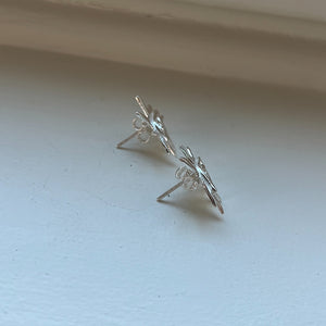 MINI VIEW EARRINGS - SILVER.