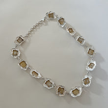 Load image into Gallery viewer, Family feud necklace silver.