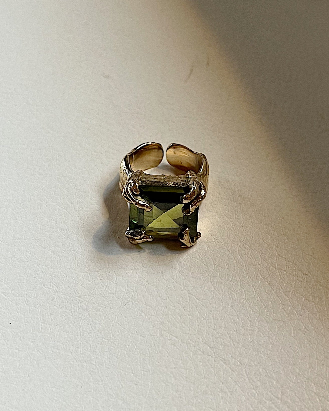 Smaller than my dreams ring - brass green.