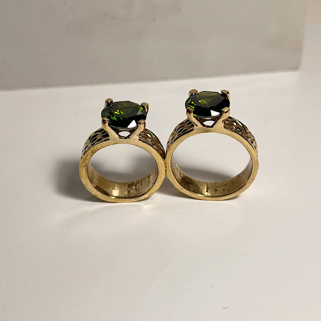 HITCHED - GREEN BRASS.