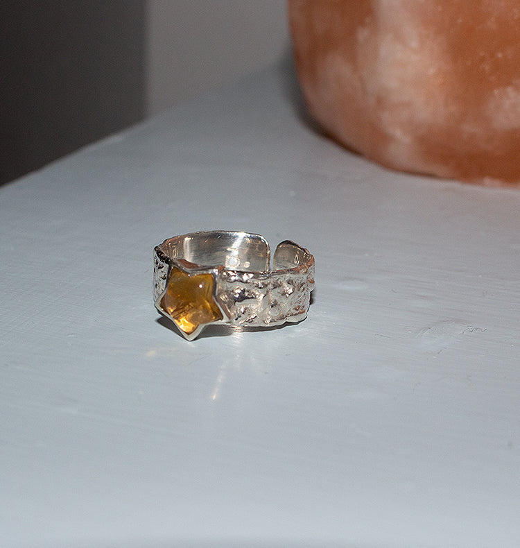 MINI URSA SILVER CITRINE.