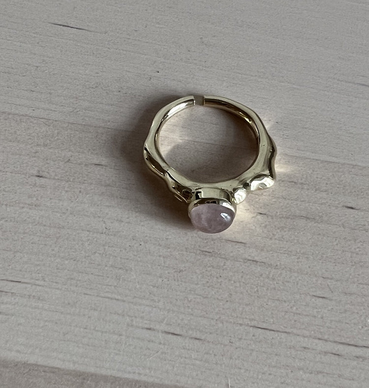 NEW BLOOD RING - ROSE BRASS.