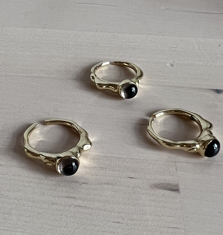 NEW BLOOD RING - SMOKEY BRASS.