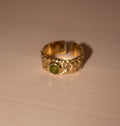 SLASK RING BRASS PERIDOT.