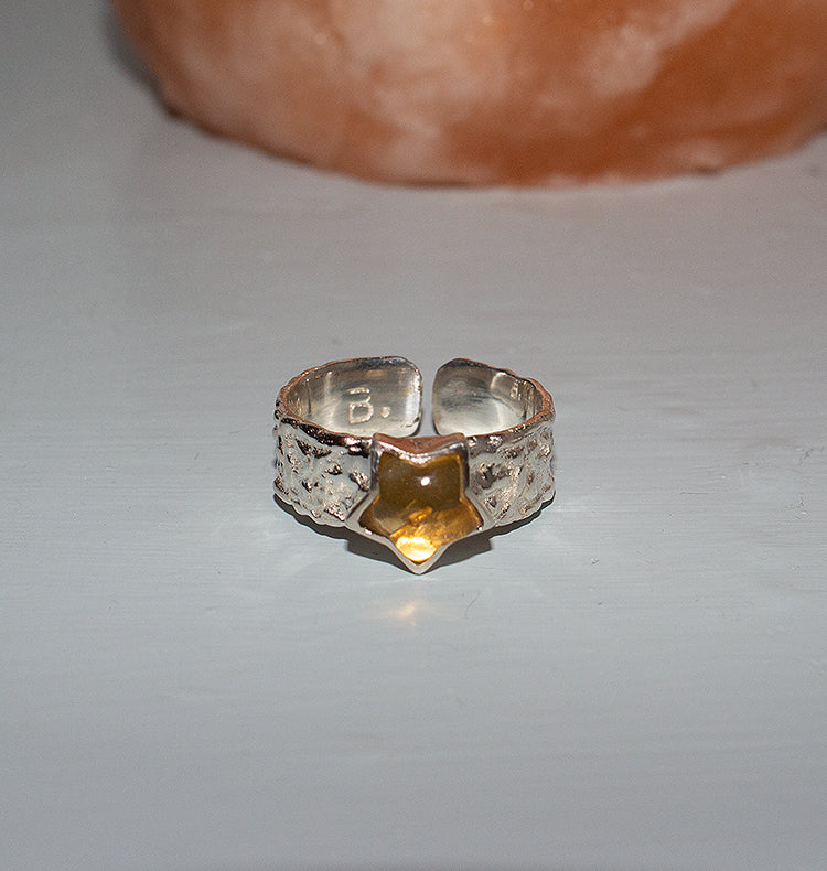 MINI URSA SILVER CITRINE.