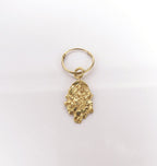 ICE DROP BRASS - SINGLE EARRING.