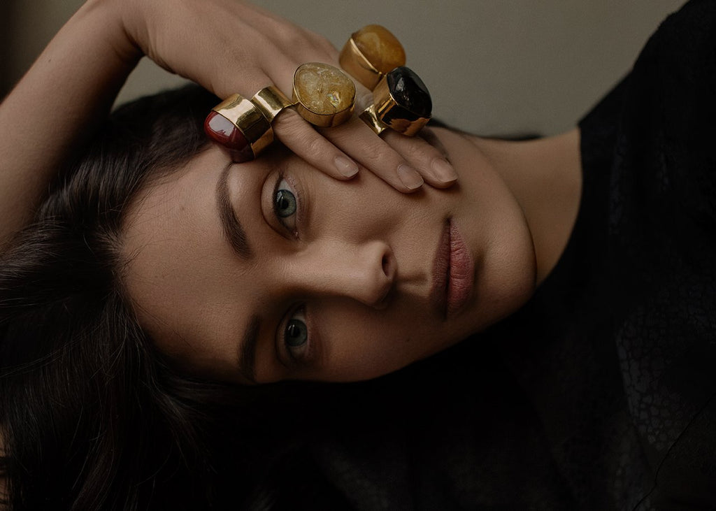 COCKTAIL OLD FASHIONED RING BRASS.