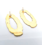 DRIP EARRINGS BRASS.