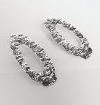 DRIP EARRINGS SILVER.