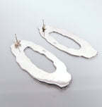 DRIP EARRINGS SILVER.