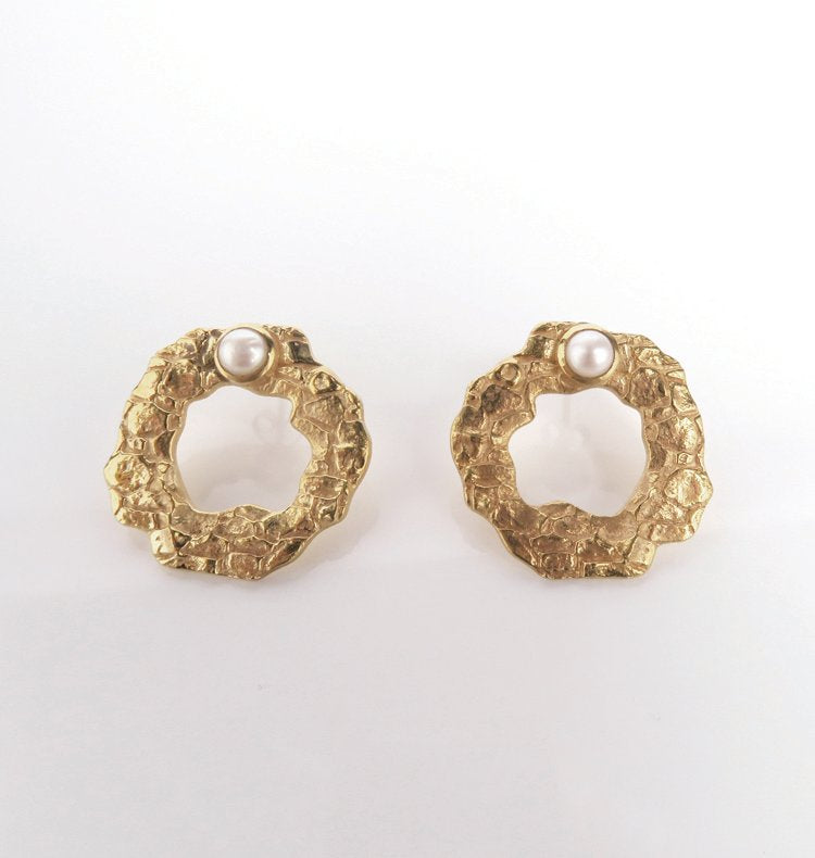 MELT O EARRINGS BRASS