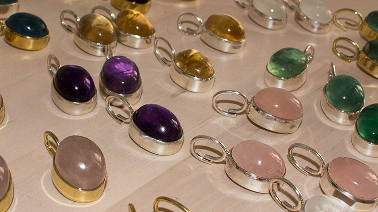 SHOT CHARM BRASS CITRINE.