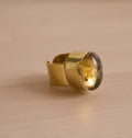 GROGG RING BRASS CITRINE.