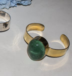 COCKTAIL BRACELET BRASS - GREEN.