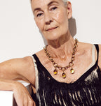 SHOT CHARM BRASS CITRINE.