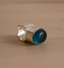 Load image into Gallery viewer, GROGG RING SILVER BLUE.