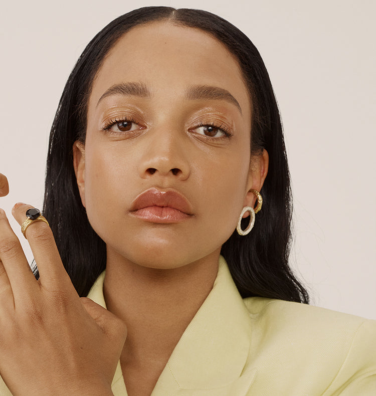 ICE EAR CUFF - BRASS.