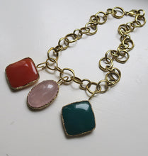 Load image into Gallery viewer, NO STRINGS NECKLACE - BRASS.