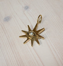 Load image into Gallery viewer, SMALL PEARL VIEW CHARM BRASS.