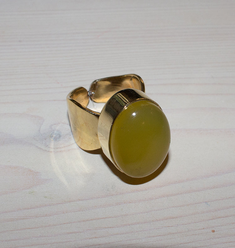 SHOT RING - SNAKE BITE BRASS.