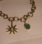 SMALL PEARL VIEW CHARM BRASS.