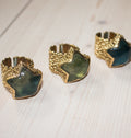 URSA RING BRASS FLUORITE.
