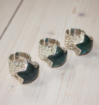 URSA RING SILVER FLUORITE.