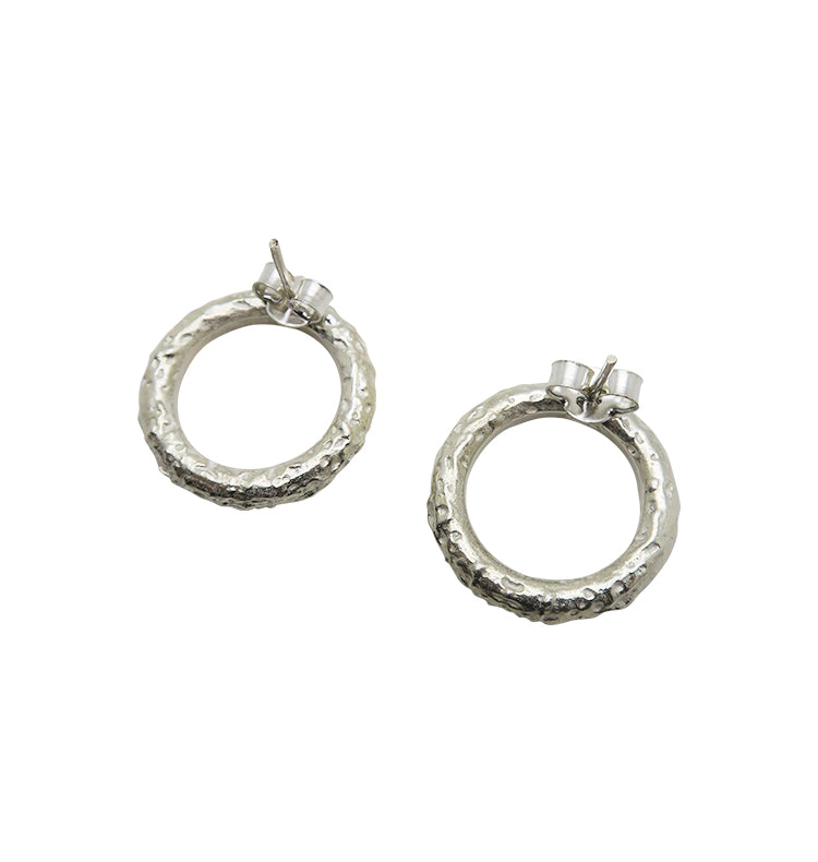 ACE EARRINGS SILVER.