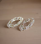 SMALL SPRINKLED DRIP SILVER.