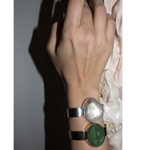 COCKTAIL BRACELET BRASS - GREEN.