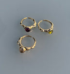 NEW BLOOD RING - PERIDOT BRASS.