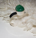 COCKTAIL BRACELET SILVER - GREEN .