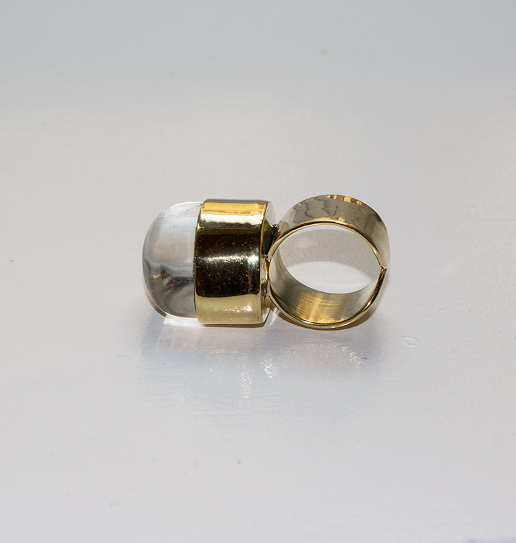 GROGG RING BRASS SKINNY.