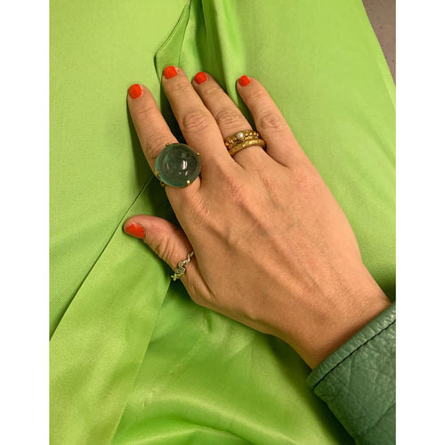 MAURITZ GREEN RING.