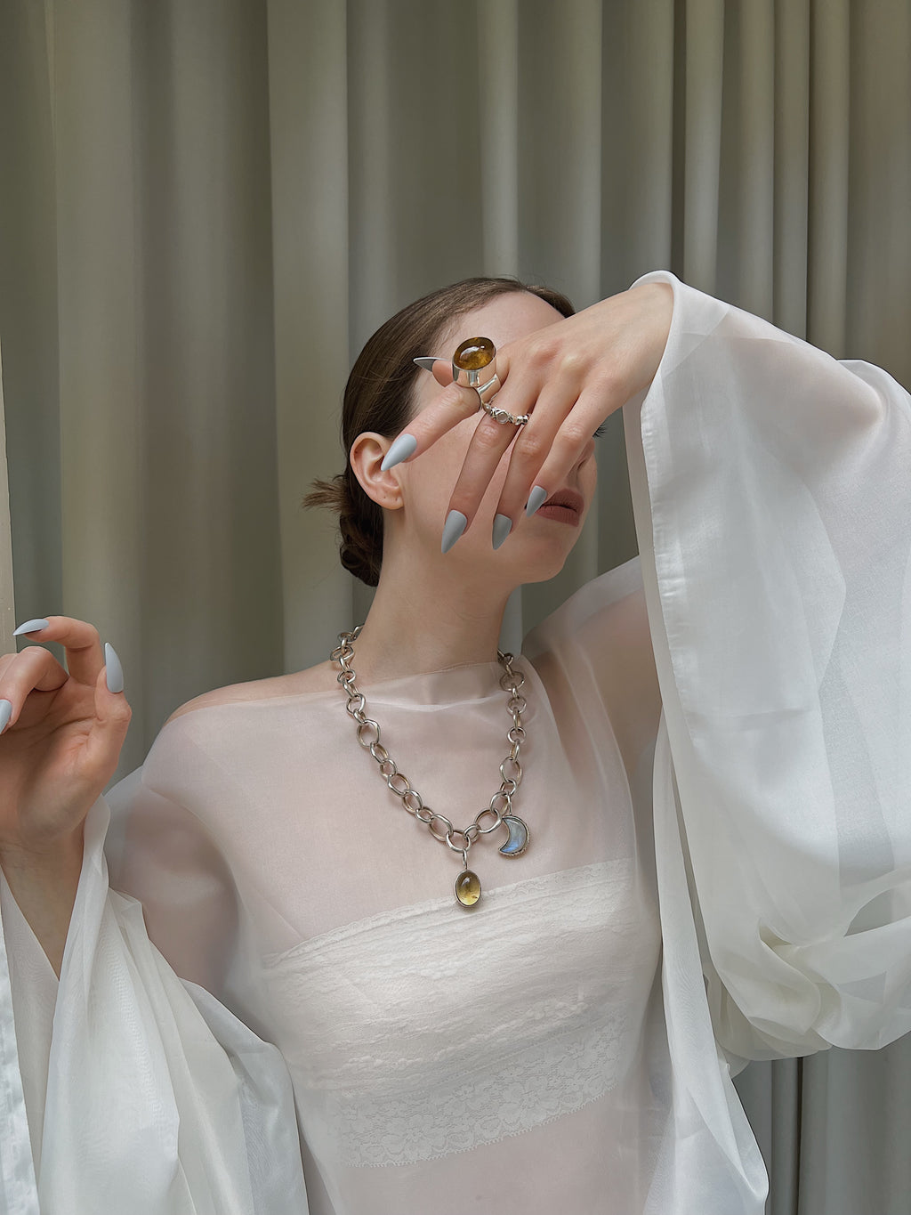 GROGG RING SILVER CITRINE.