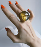 COCKTAIL OLD FASHIONED RING BRASS.