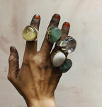 COCKTAIL MOJITO RING BRASS.