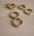 PARTNER BRASS RING/BIG EAR CUFF.