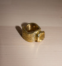 Load image into Gallery viewer, CLAN RING BRASS CITRINE.