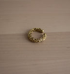 PARTNER BRASS CUFF/SMALL RING.