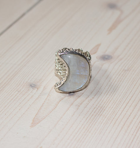 LUNA RING SILVER MOON.