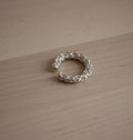 PARTNER SILVER EAR CUFF/SMALL RING.