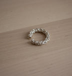 PARTNER SILVER EAR CUFF/SMALL RING.