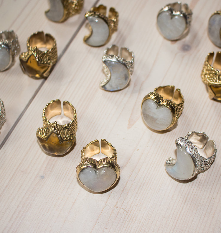 LUNA RING SILVER MOON.