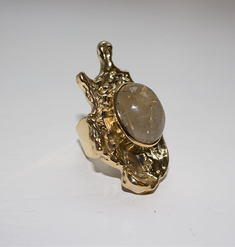 MODD RING RUTILE BRASS.