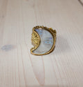 LUNA RING BRASS MOON.