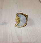 LUNA RING BRASS MOON.