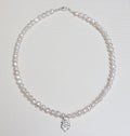 MOTHER OF PEARL NECKLACE - WHITE.